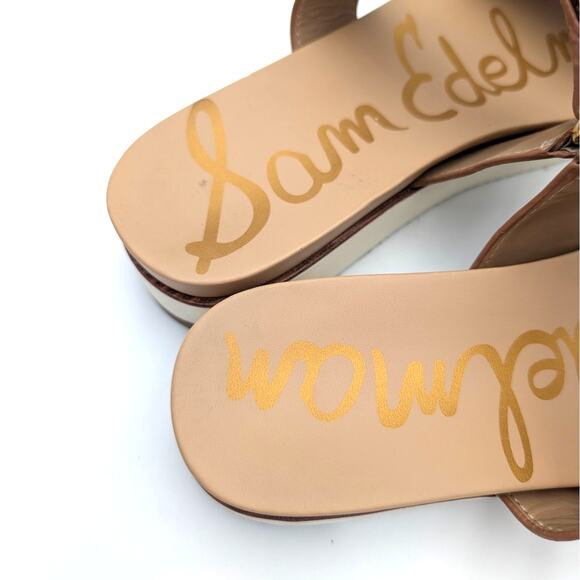 Sam Edelman Adrianna Two-Strap Sandals Women's Saddle Size US10.5M EU41.5 - Picture 10 of 12